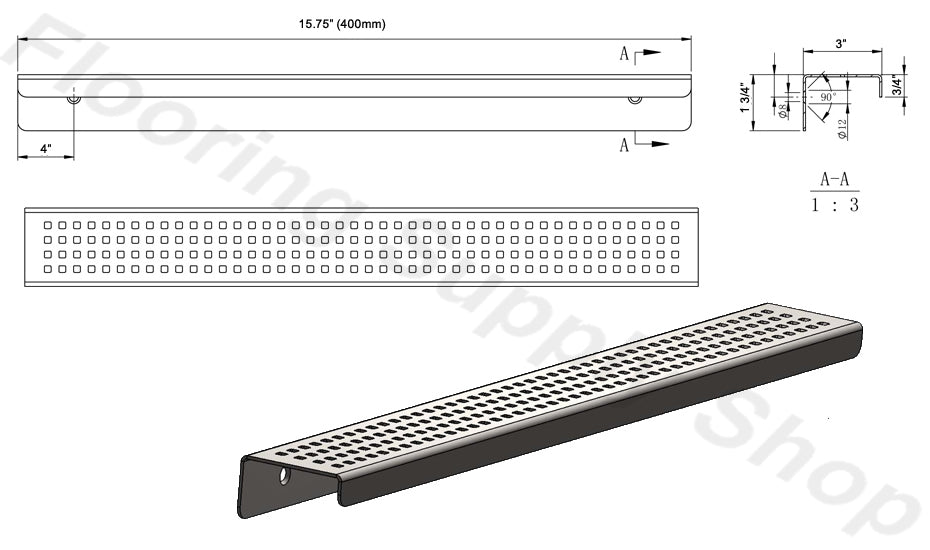 ShowerShelf Stainless Steel - Quadrato