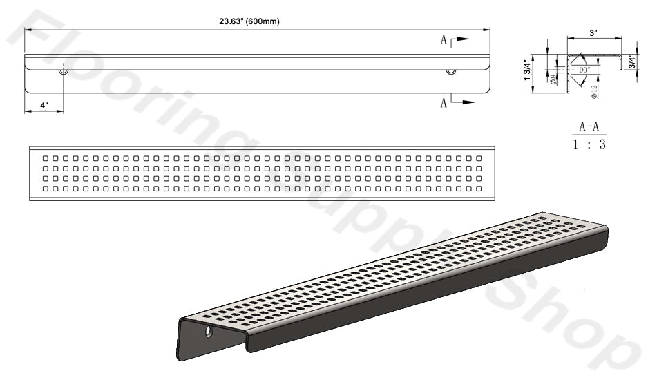 ShowerShelf Stainless Steel - Quadrato