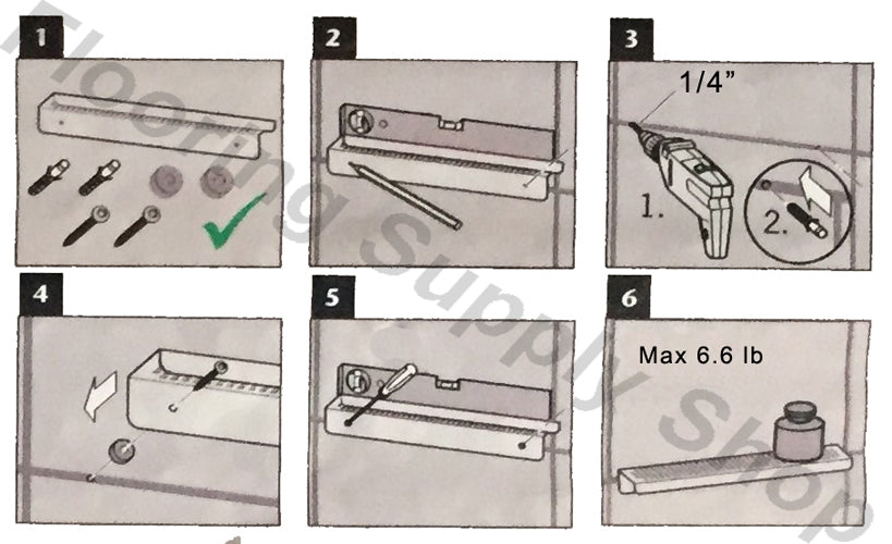 ShowerShelf Stainless Steel - Quadrato
