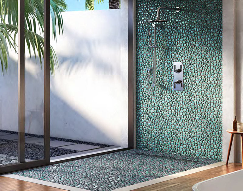 Pele Glazed Pebble Blend Series - Teal Tide