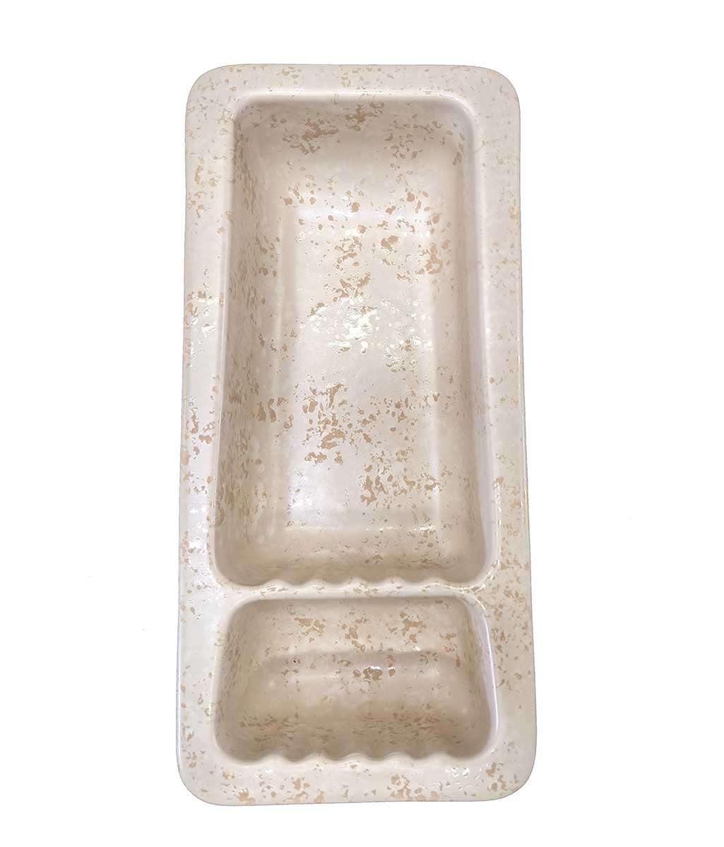 Recessed Shampoo Soap Porcelain Narrow Stone