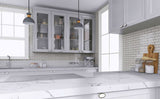 Crackle Glass Porcelain and Glass Interlock - White Velvet
