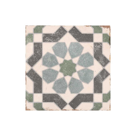 Alhambra Series Layla 8x8 Deco Porcelain Tile - Spanish Style Matte Floor & Wall Tile