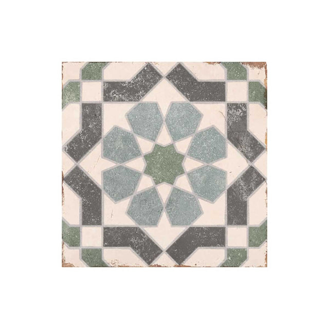 Alhambra Series Layla 8x8 Deco Porcelain Tile - Spanish Style Matte Floor & Wall Tile