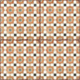 Alhambra Series Tessina 8x8 Deco Porcelain Tile - Spanish Style Matte Floor & Wall Tile