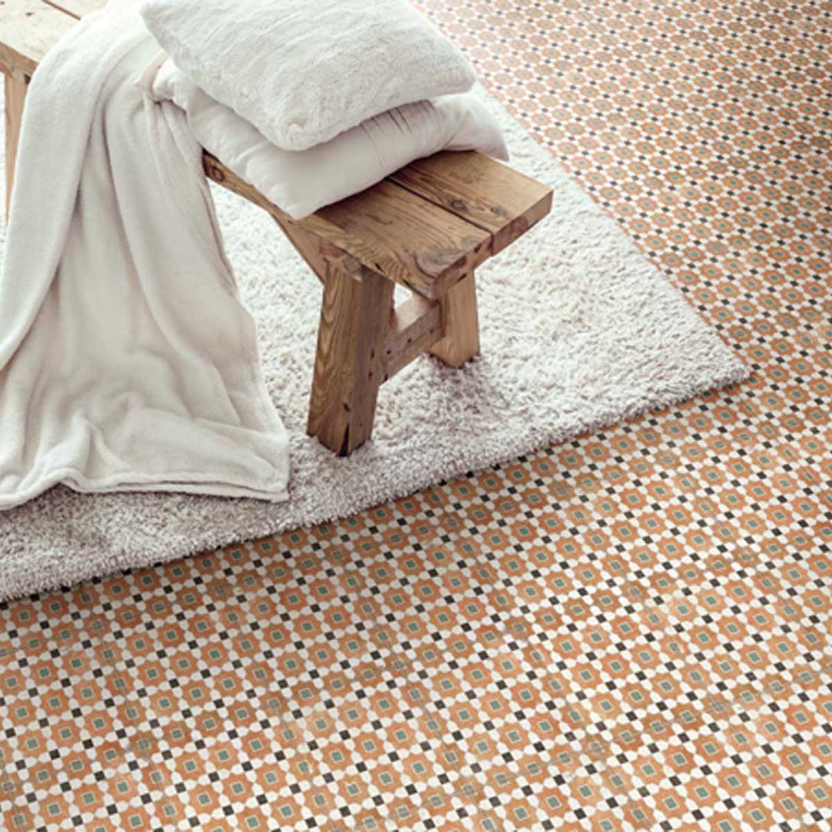Alhambra Tessina 8x8 Deco Porcelain Tile Matte Spanish Tile