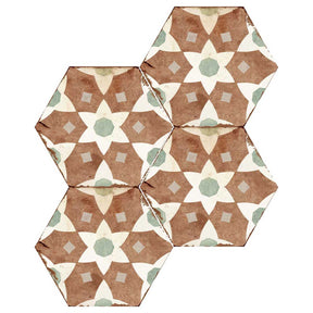 Alhambra Series 8x8 Deco Matte Porcelain Tile - Spanish Style Floor & Wall Tile