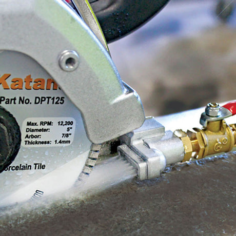 Alpha ESC-125 professional stone saw with included accessories