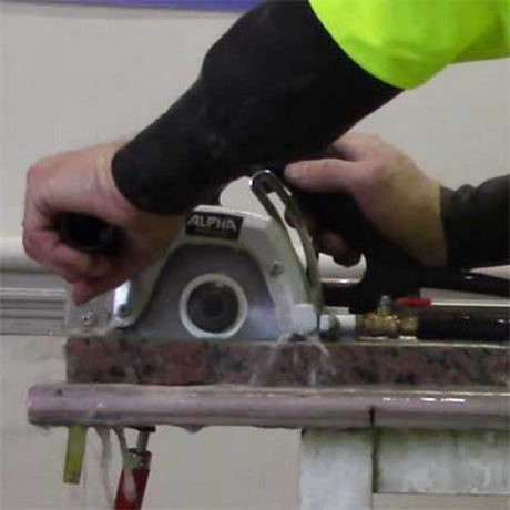 Alpha Tools ESC-125 portable wet and dry cutter for professional stone and tile installation