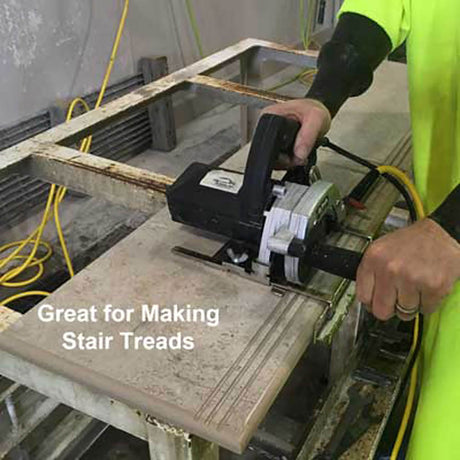 Professional 5 inch wet and dry stone saw for granite, marble, and quartz surfaces