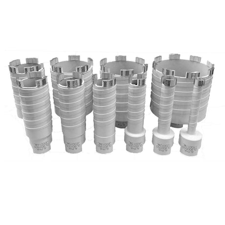Alpha Professional Tools wet dry laser segmented diamond core bits in multiple sizes