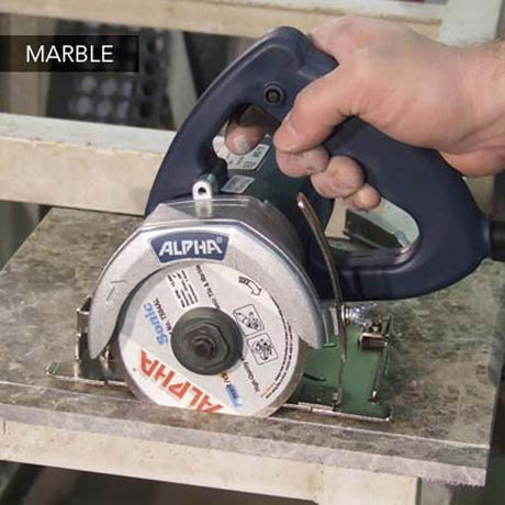 Alpha Tools AWS-110 handheld wet stone cutter with water-feed system