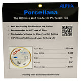 Alpha Porcellana wet blade 10 inch packaging for porcelain tile cutting