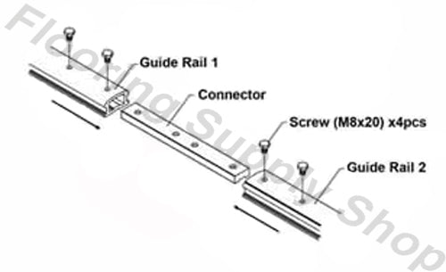 Alpha Tools Aluminum Guide Rail System 6 ft