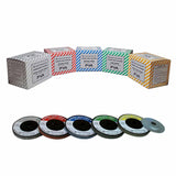 Set of PVA tape rolls with colorful boxes 