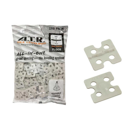 Tile leveling edge spacers for perimeter tile grout joints