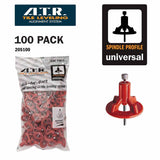 ATR Tile Leveling System 20mm pro Spindles pack of 100