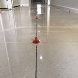 ATR Tile Leveling System use in Indoor Ceramic Tile showing the spindle attached in a Cross Pattern