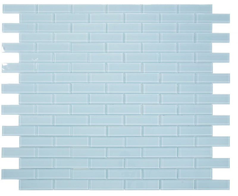 Mosaic Linear Glass Tiles Casale Teal 2 x 6