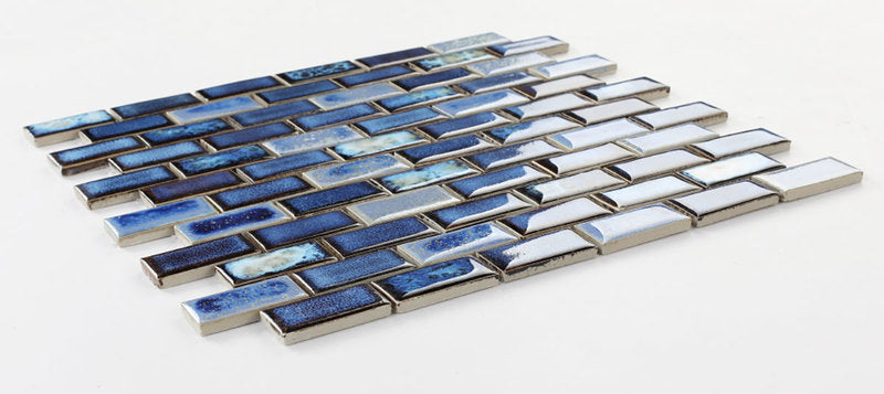 Mosaic Brick Series Handmade Porcelain Tile - Royal Blue