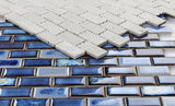 Mosaic Brick Series Handmade Porcelain Tile - Royal Blue