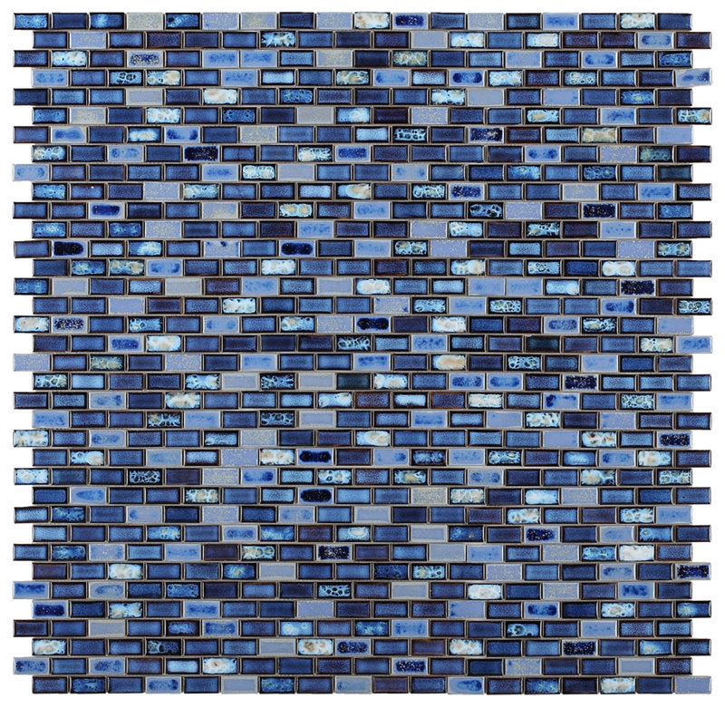 Mosaic Brick Series Handmade Porcelain Tile - Royal Blue
