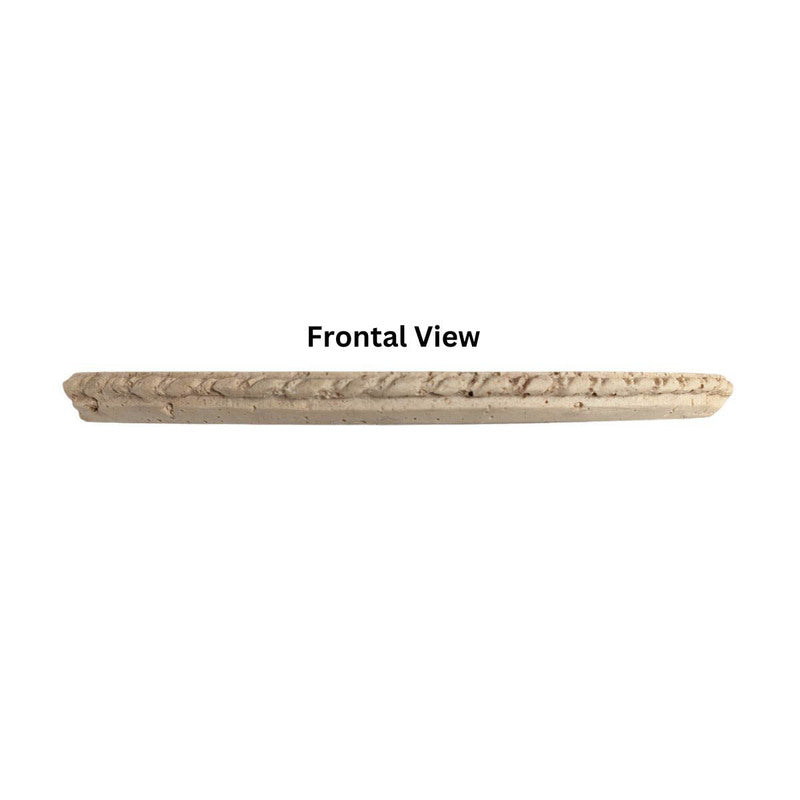 Cast Stone Caddy Rope Round - Ivory