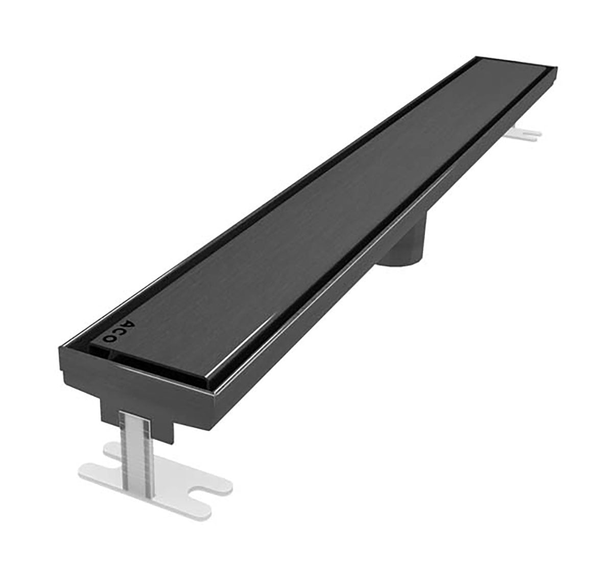 Quartz Linear Shower Drain Solid - Black Nickel