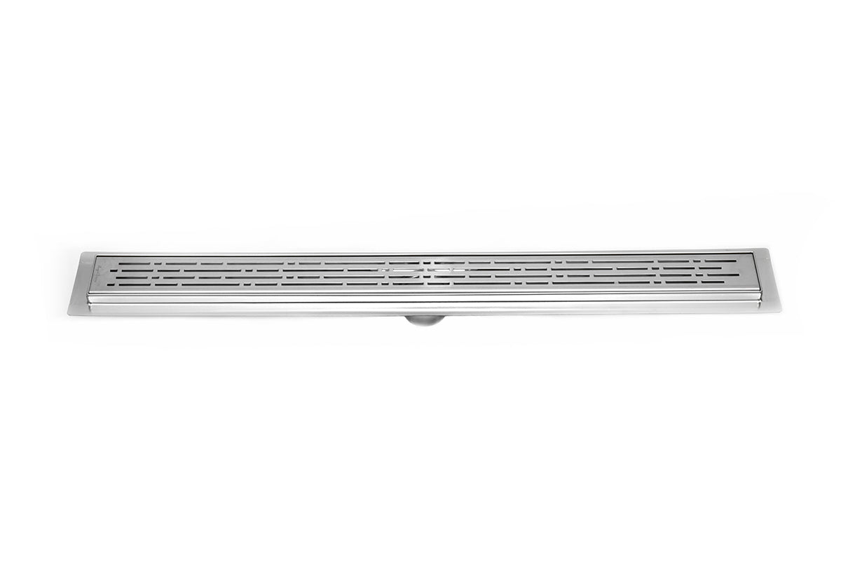 SereneDrains Linear Shower Drain Broken Lane - Polished 39