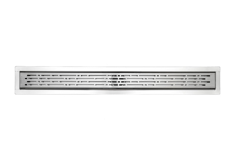 SereneDrains Linear Shower Drain Broken Lane - Polished 39