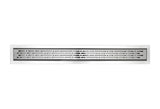SereneDrains Linear Shower Drain Broken Lane - Polished 39