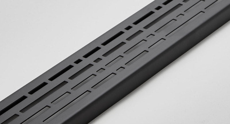 Quartz Linear Shower Drain Matte Black - Mix 40