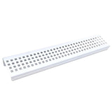 SereneDrains Shower Shelf Stainless Steel - Traditional Square - White