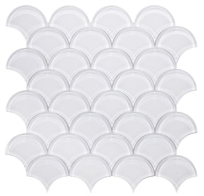 Mosaic Glass Tile - White