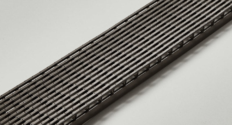 Quartz Linear Shower Drain Linear Wedge - Black Nickel