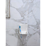 Tooth Brush Holder with Tumbler Holder - White