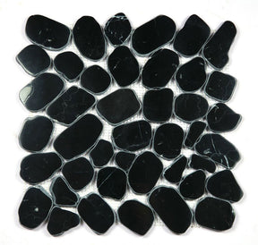 Mosaics Pebble Marble - Black