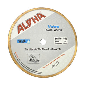 Alpha Diamond Glass Blade Vetro 7 Inch