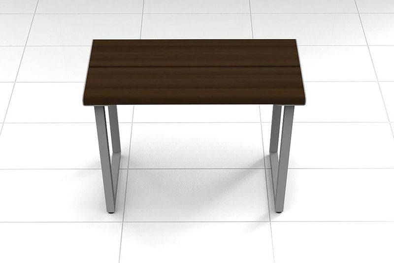 Invisia Free-Standing Shower Bench 24 Brushed Nickle
