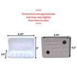 SereneDrains Ceramic Soap Dish Bar Holder Shower Wall Mount Tray