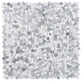 Marble Pebbles Mosaics Heart Shape - Nightfall