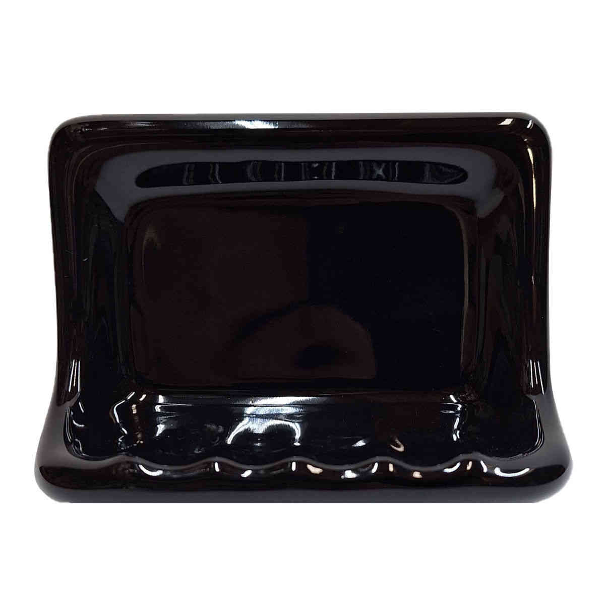 SereneDrains Ceramic Soap Dish Bar Holder Shower Wall Mount Tray