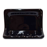SereneDrains Ceramic Soap Dish Bar Holder Shower Wall Mount Tray