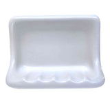 SereneDrains Ceramic Soap Dish Bar Holder Shower Wall Mount Tray
