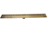 SereneDrains Linear Shower Drain Broken Lane - Satin Gold 30