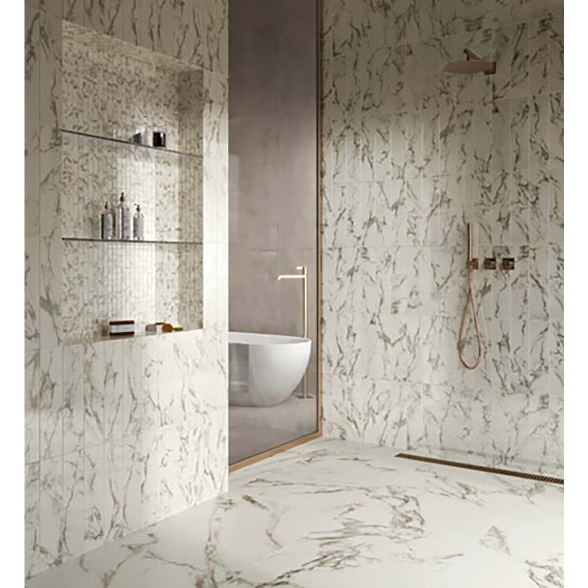 Bella Luxe Glossy Porcelain Tile 4x16  Modern Series - Wall & Floor Tile