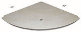 Travertine Round Corner Bench - Exotic Ivory