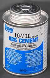 Black Glue ABS Cement LO VOC Grade 8oz