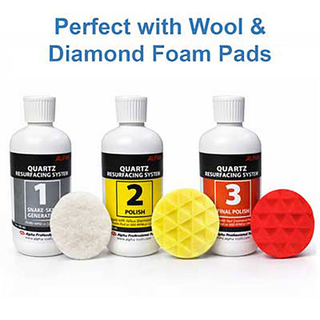 Professional BMP Quartz Resurfacing Kit for restoring engineered stone and quartz surfaces