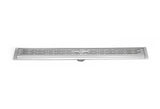 SereneDrains Linear Shower Drain Broken Lane - Polished 35